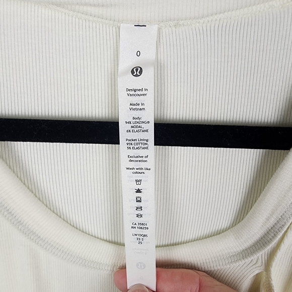 NWT Lululemon Ivory Modal Wrap Romper SIZE 0 - Picture 5 of 8